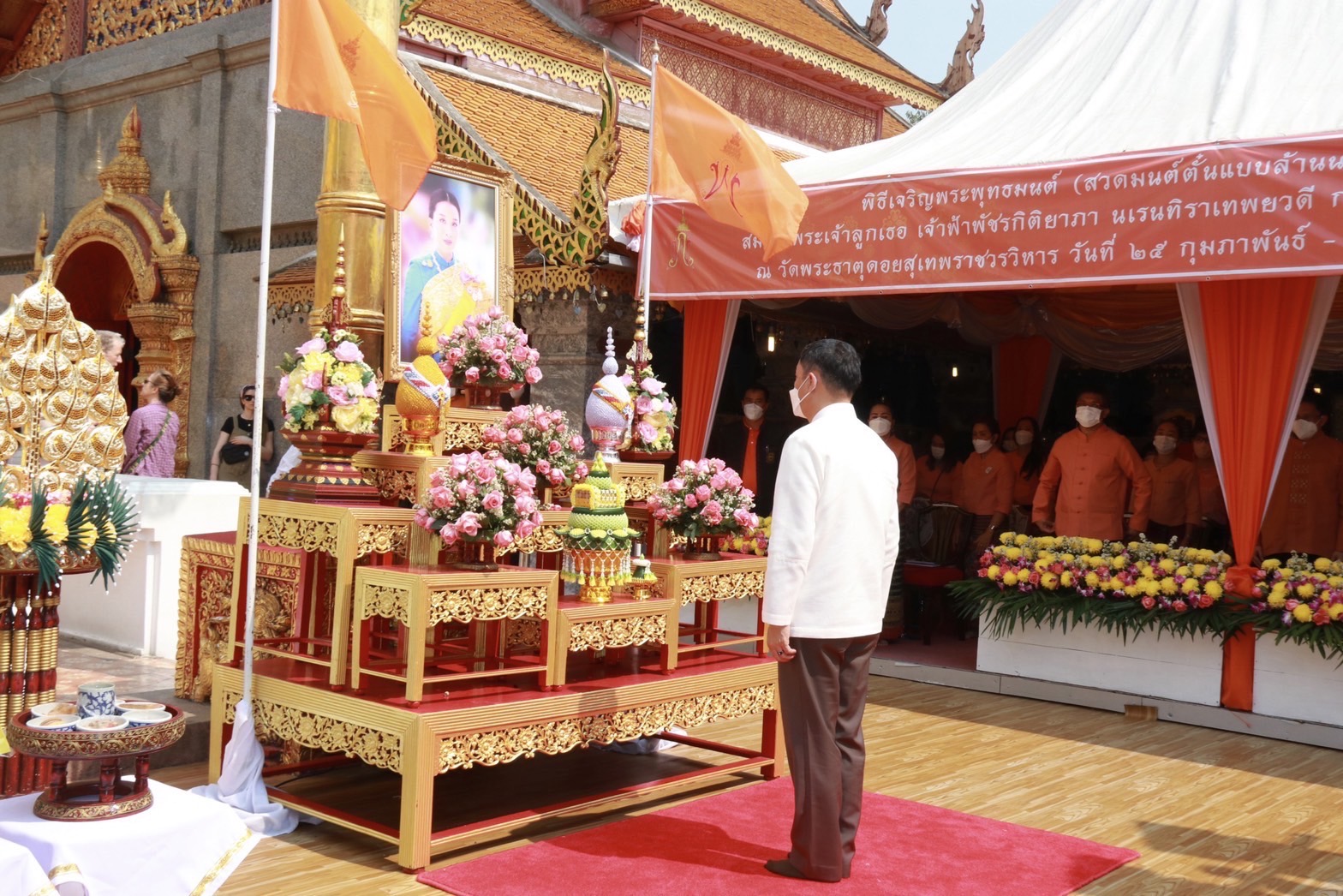 เชียงใหม่ สวดมนต์ตั๋นแบบล้านนา ถวายพระพรองค์ภาฯ เป็นวันที่ 6