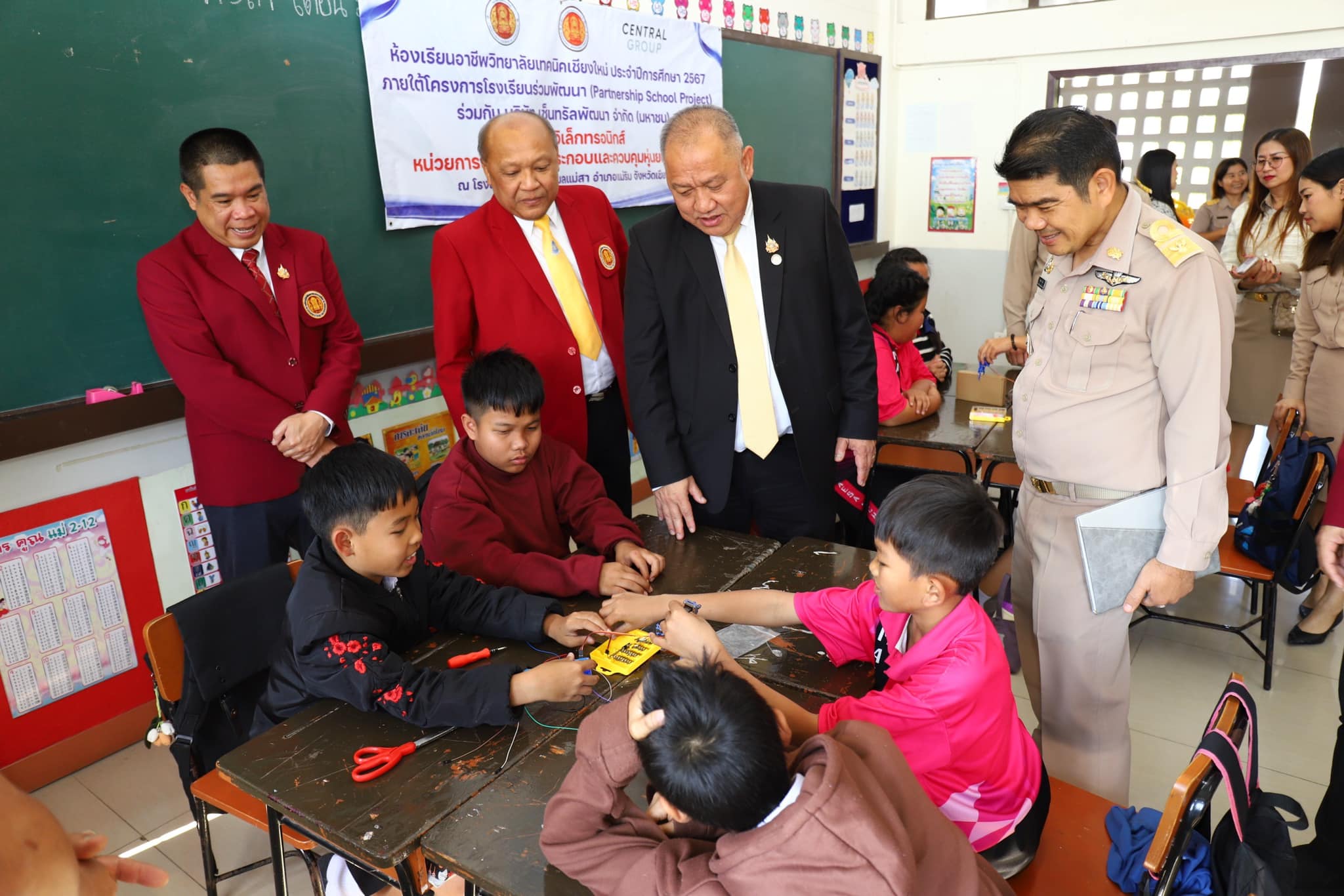 ติดตามห้องเรียนอาชีพภายใต้โครงการโรงเรียนร่วมพัฒนา (Partnership School Project) โรงเรียนบ้านแม่สา สพป.เชียงใหม่ เขต 2